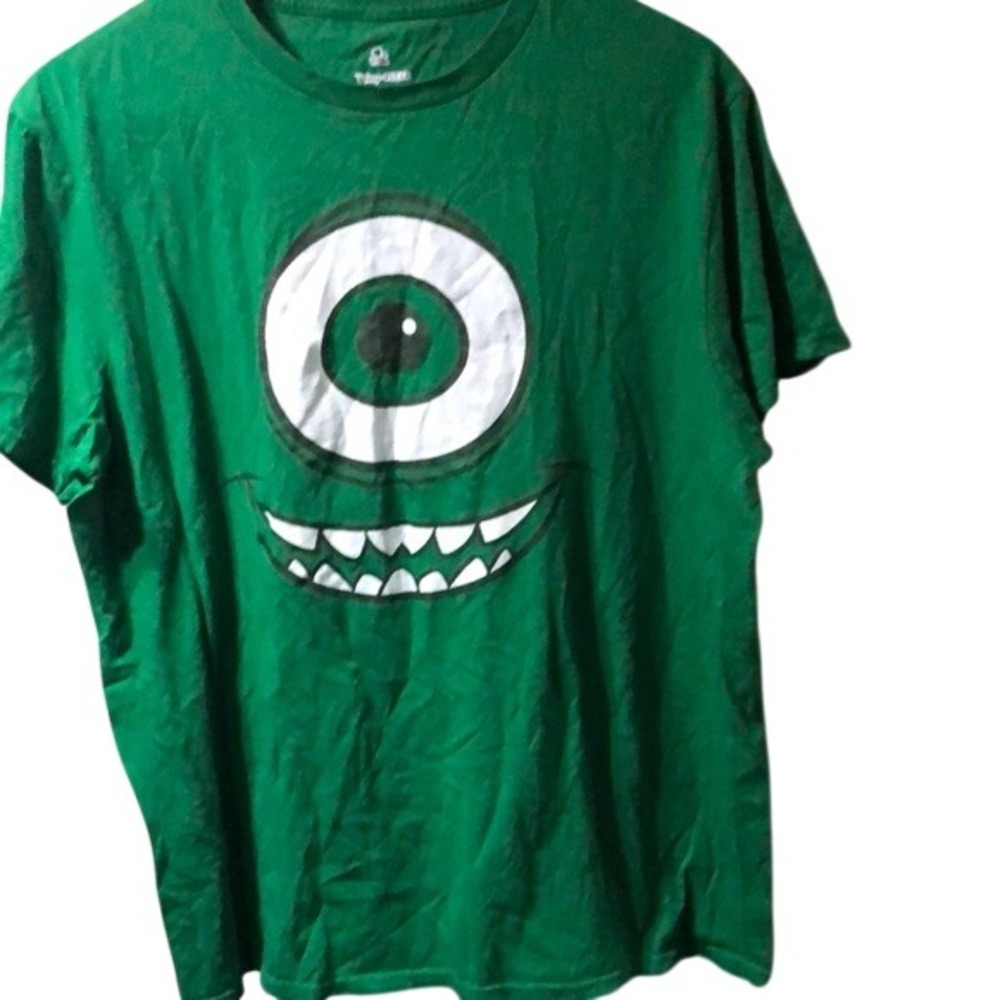 Green Disney Pixar Shirt with Mike Wozowski from Monster's Inc